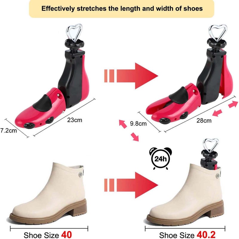 Tigcent Shoe Stretcher Men Women, Boot Stretcher Women Men Shoe Tree Adjustable Shoe Stretcher Wide Feet (Pack of 1) - Image 3